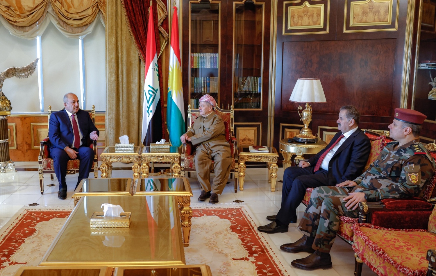 لە کۆبوونەوەکەدا کە بریکاری وەزارەتی پێشمەرگە و سوپالاری پێشمەرگە ئامادە بوون